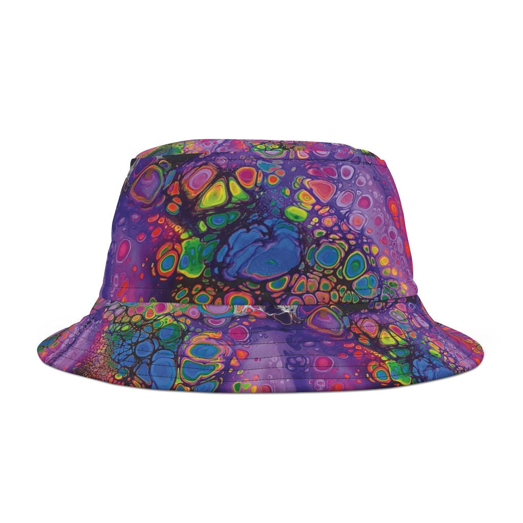 Printify Hats Small / Black stitching Neon Nostalgia Bucket Hat (AOP)