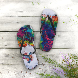 Rainbow Hummingbird Flip Flops