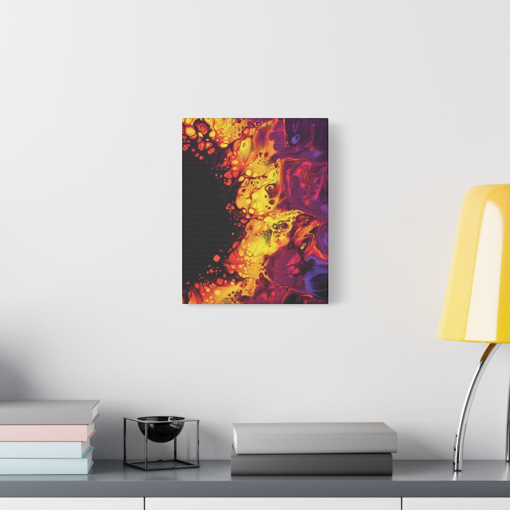 Printify Canvas Magenta Satin Canvas, Stretched