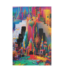 Lienzo satinado Pour Metropolis, estirado, 1,5