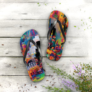 Pour Metropolis Flip Flops