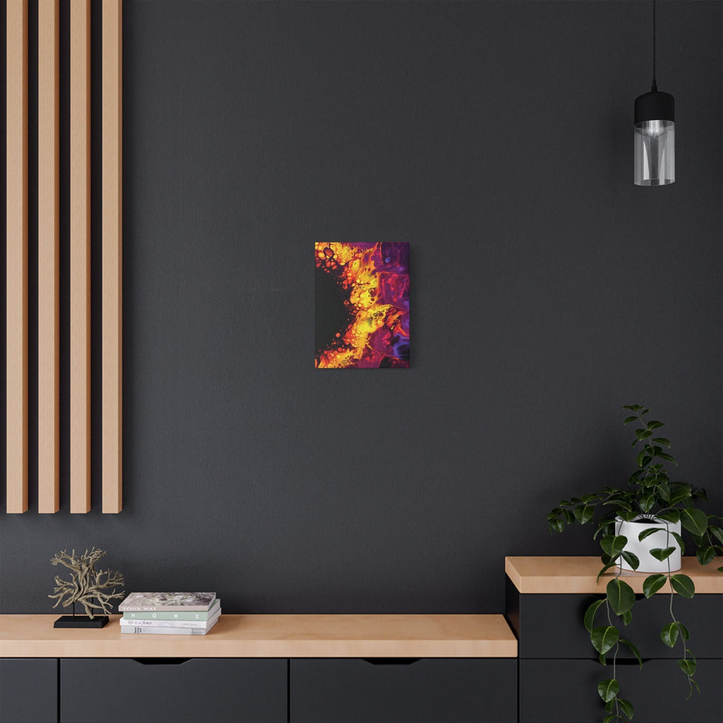 Printify Canvas Magenta Satin Canvas, Stretched