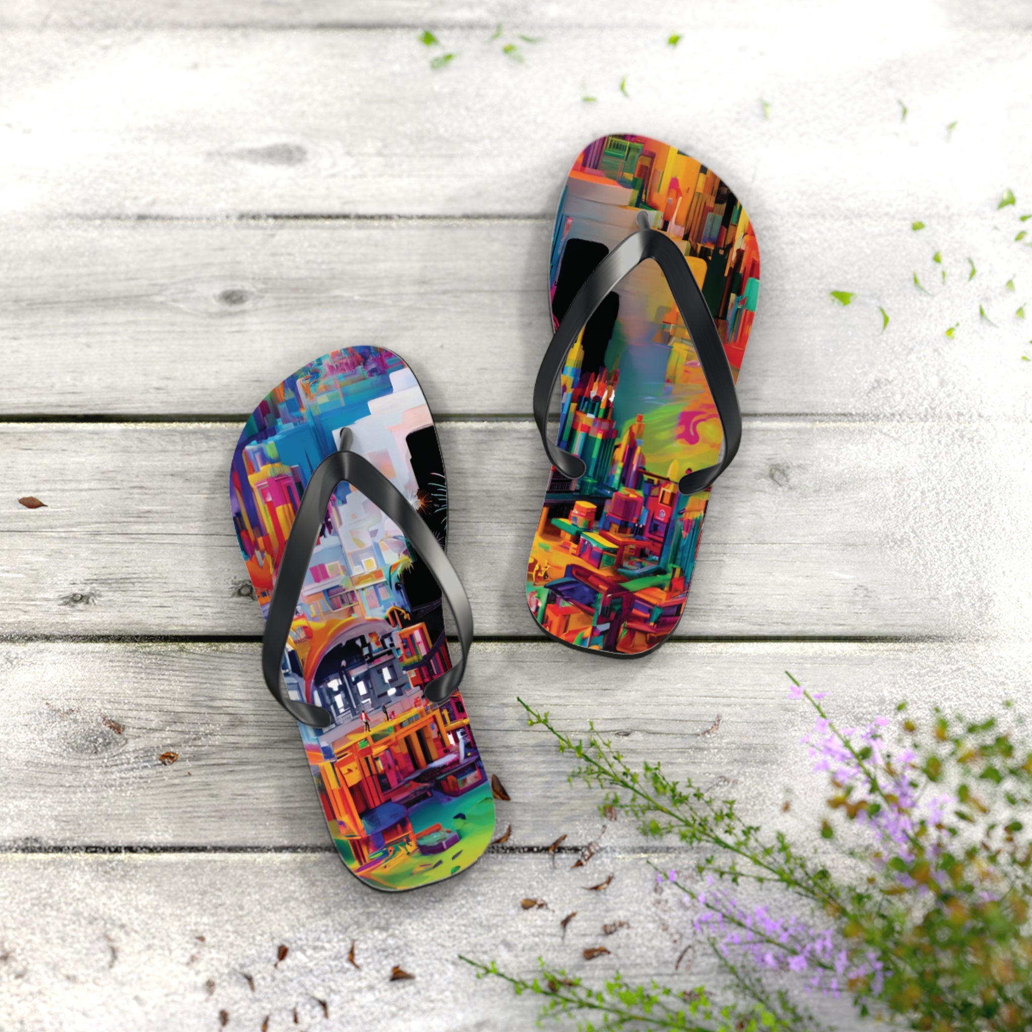 Pour Metropolis Flip Flops