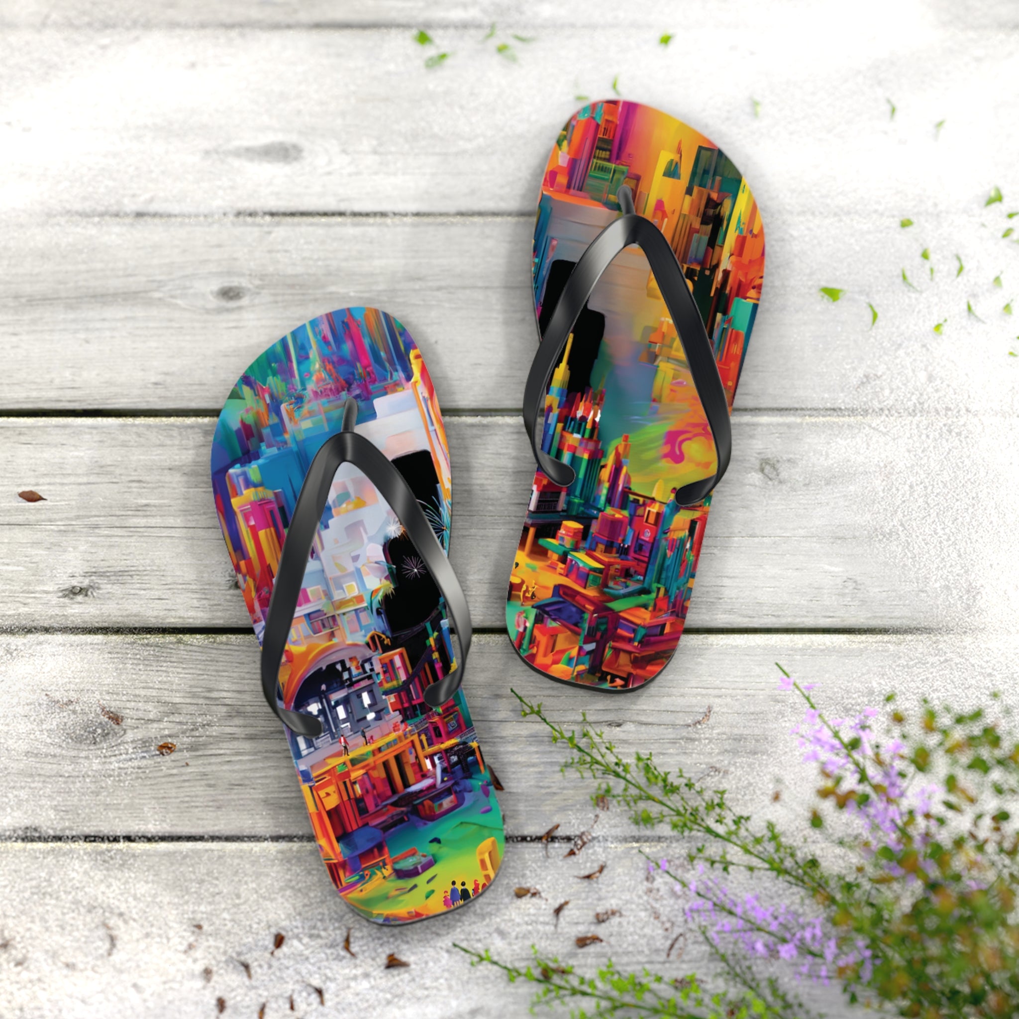 Pour Metropolis Flip Flops