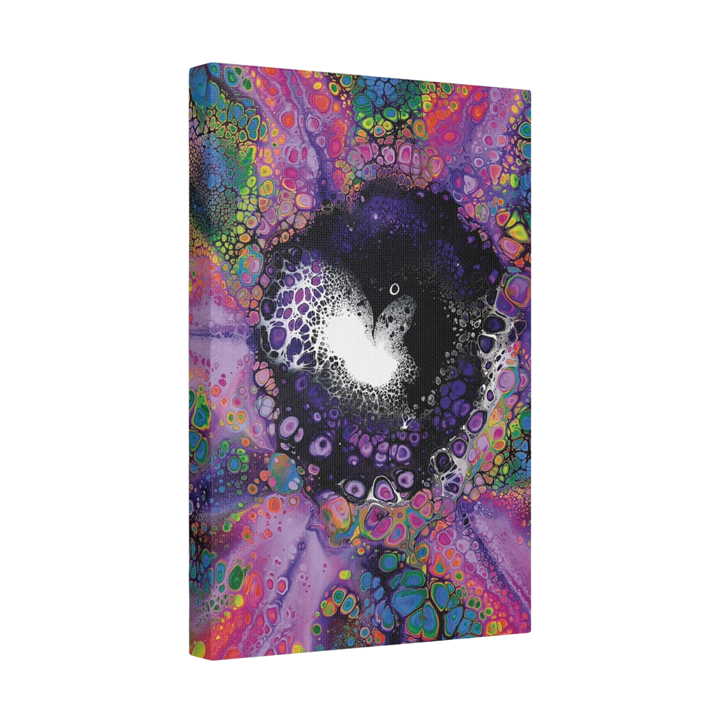 Printify Canvas Neon Nostalgia Satin Canvas, Stretched, 1.5"