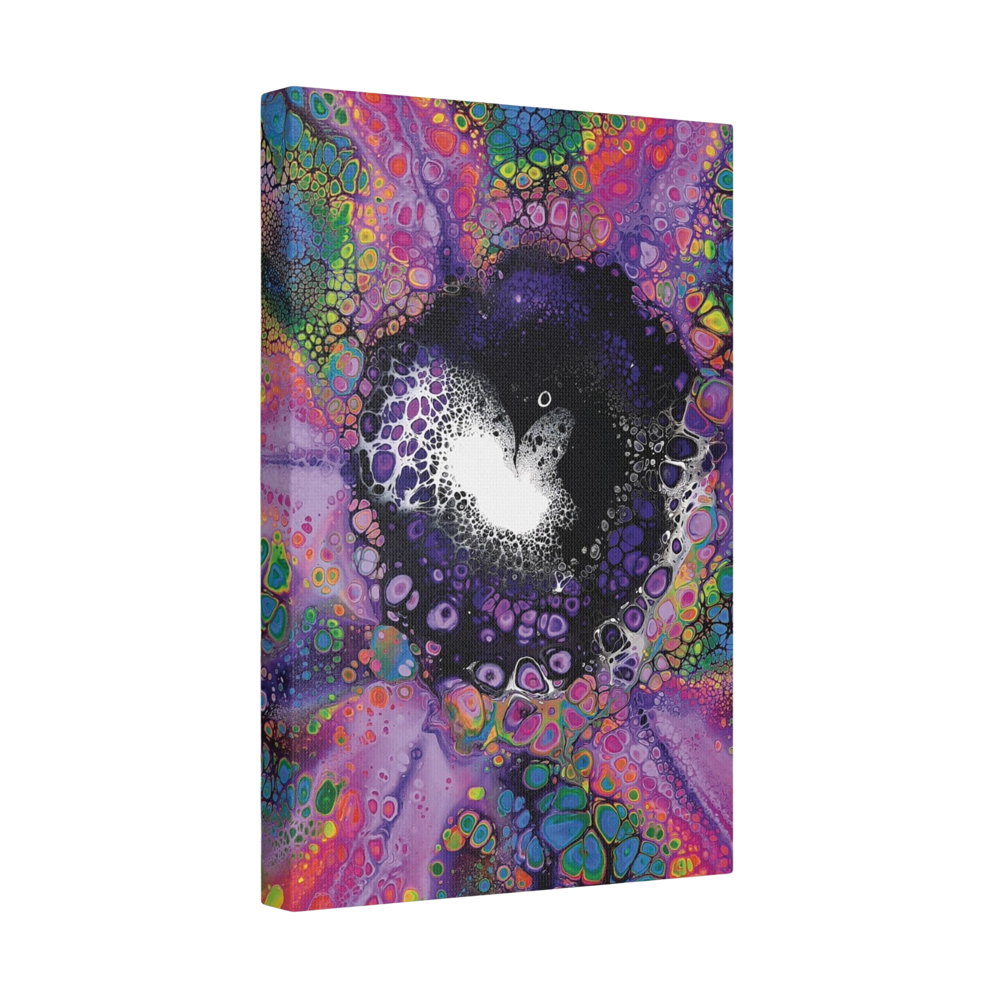 Printify Canvas Neon Nostalgia Satin Canvas, Stretched, 1.5"