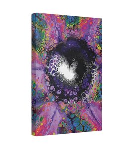 Lienzo satinado Neon Nostalgia, estirado, 1,5