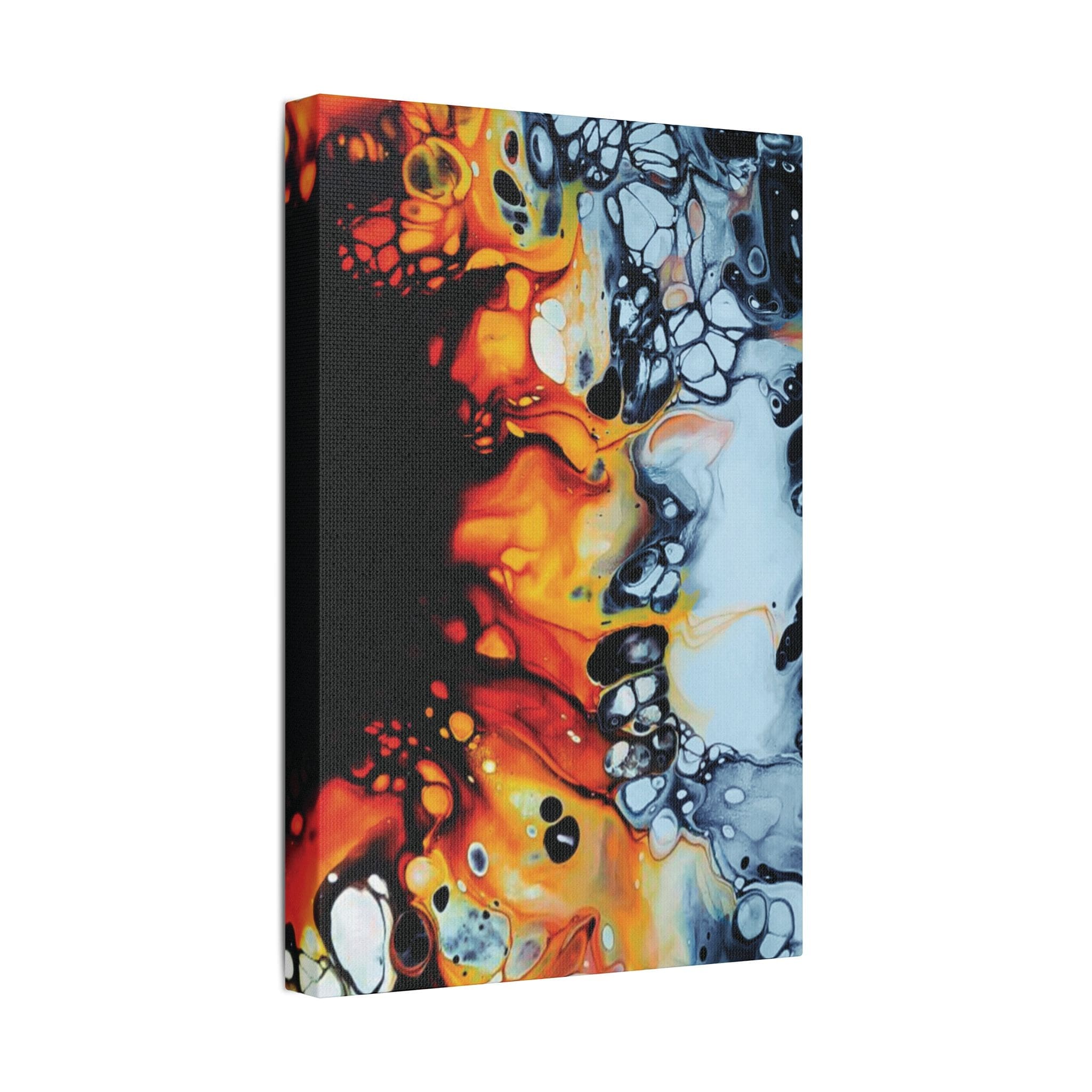 Printify Canvas B&W Sunflower Satin Canvas, Stretched, 1.5"