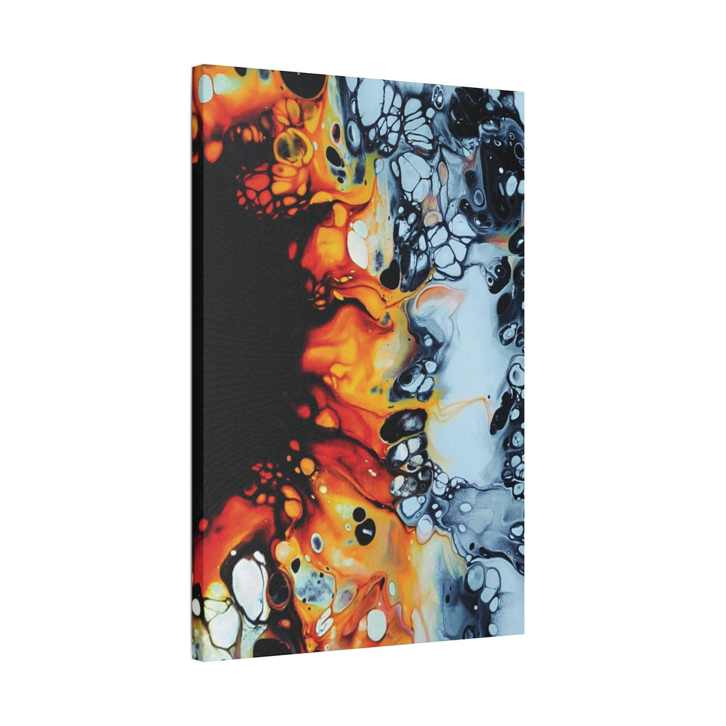 Printify Canvas B&W Sunflower Satin Canvas, Stretched, 1.5"