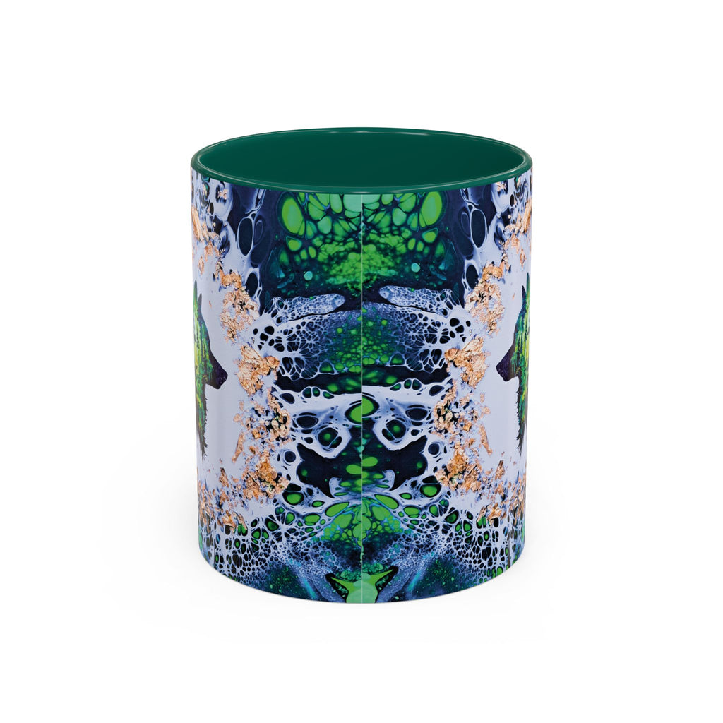 Printify Mug Wolf Woods Colorful Mug, Green (11oz, 15oz)