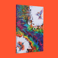 Printify Canvas 20″ x 30″ (Vertical) / 1.5"* Rainbow Hummingbirds, Satin Canvas, Stretched, 1.5"