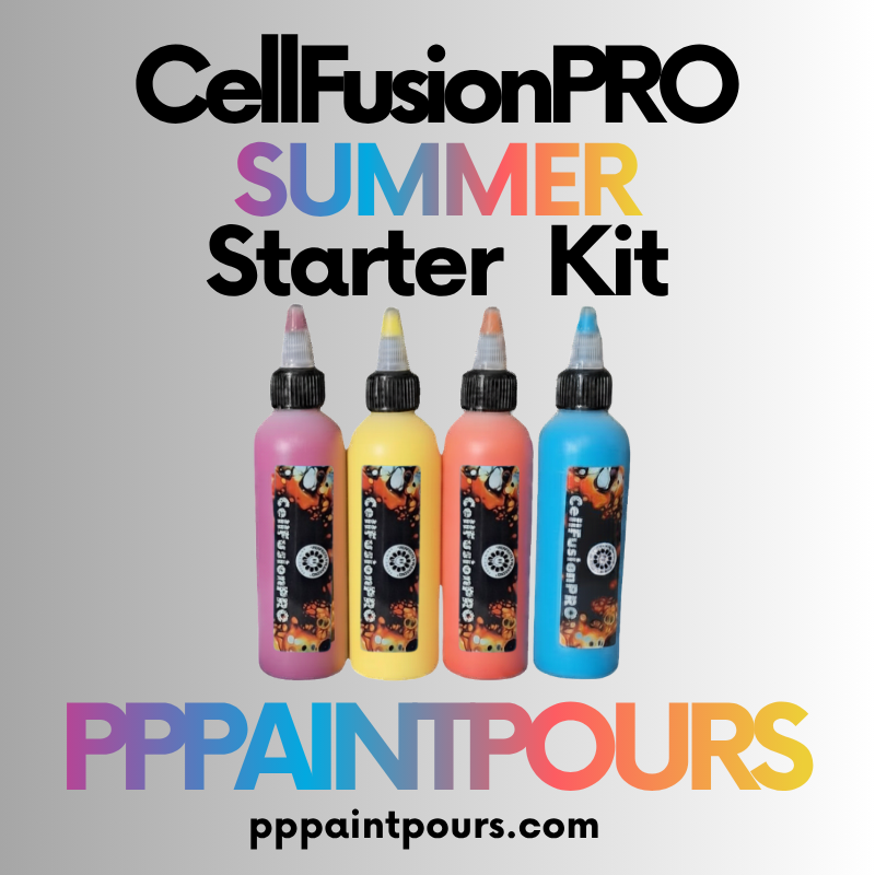 pppaintpours Paints CellfusionPRO 4OZ Summer Starter Kit