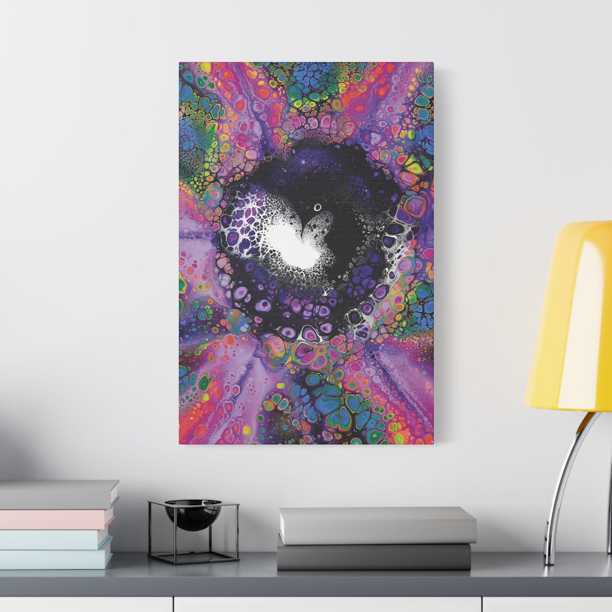 Printify Canvas Neon Nostalgia Satin Canvas, Stretched, 1.5"