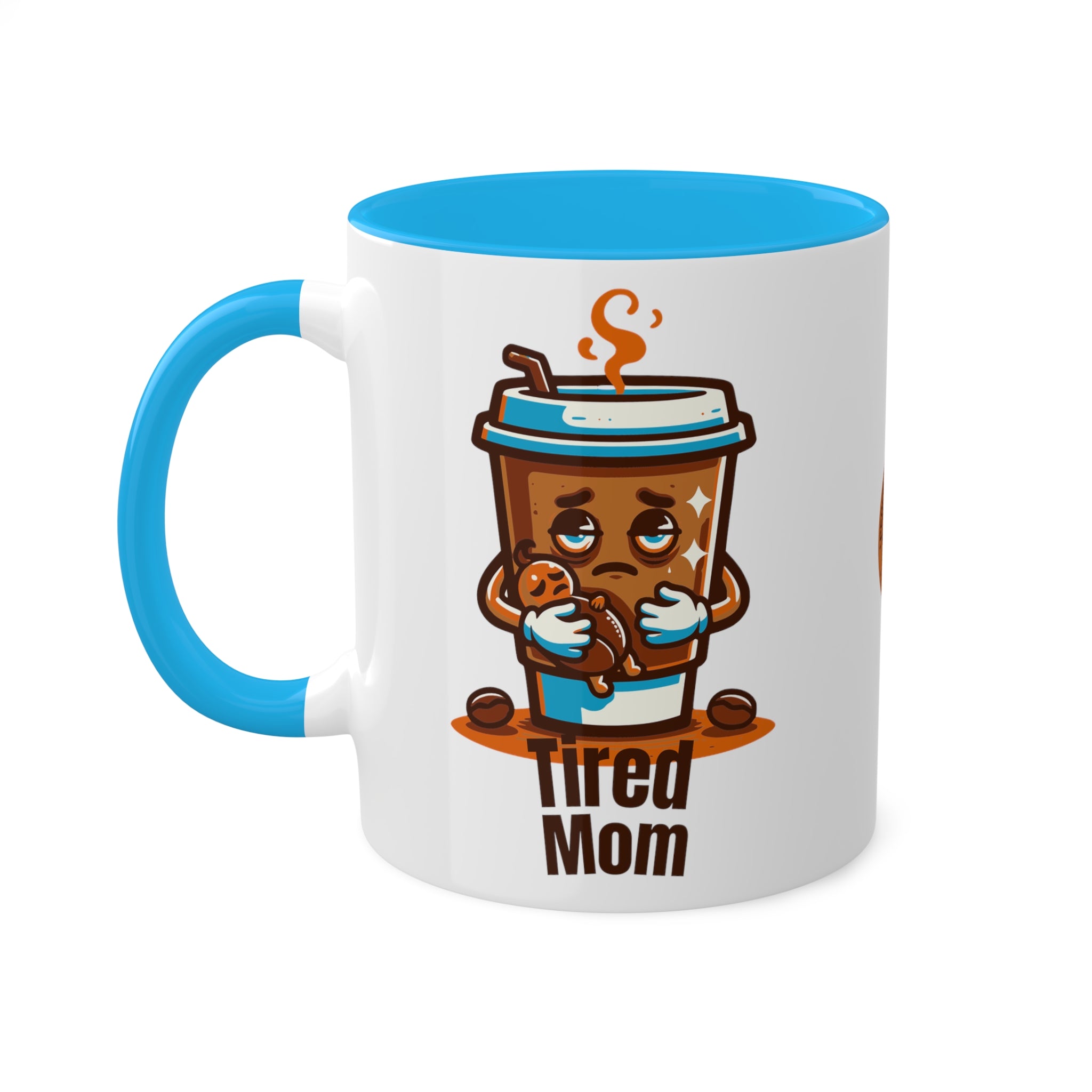 Printify Mug Tired Mom Coffee Mug - 11oz