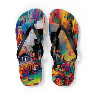 Pour Metropolis Flip Flops