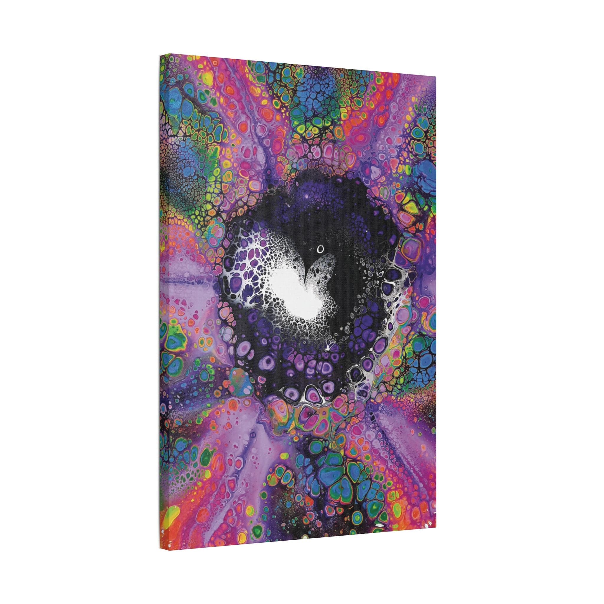 Printify Canvas Neon Nostalgia Satin Canvas, Stretched, 1.5"