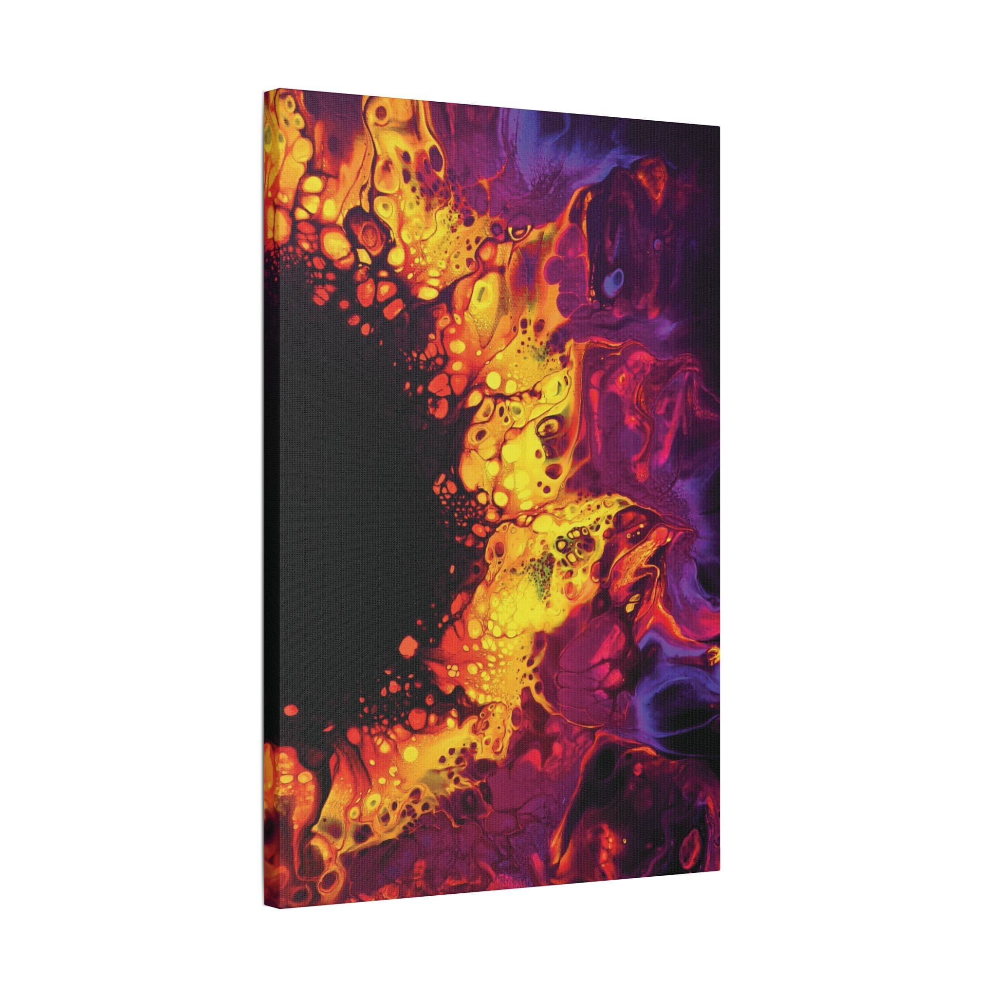 Printify Canvas Magenta Satin Canvas, Stretched