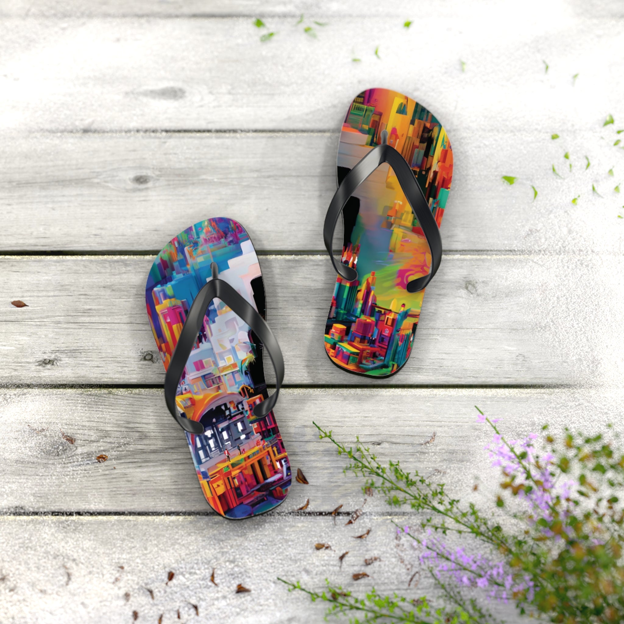 Pour Metropolis Flip Flops