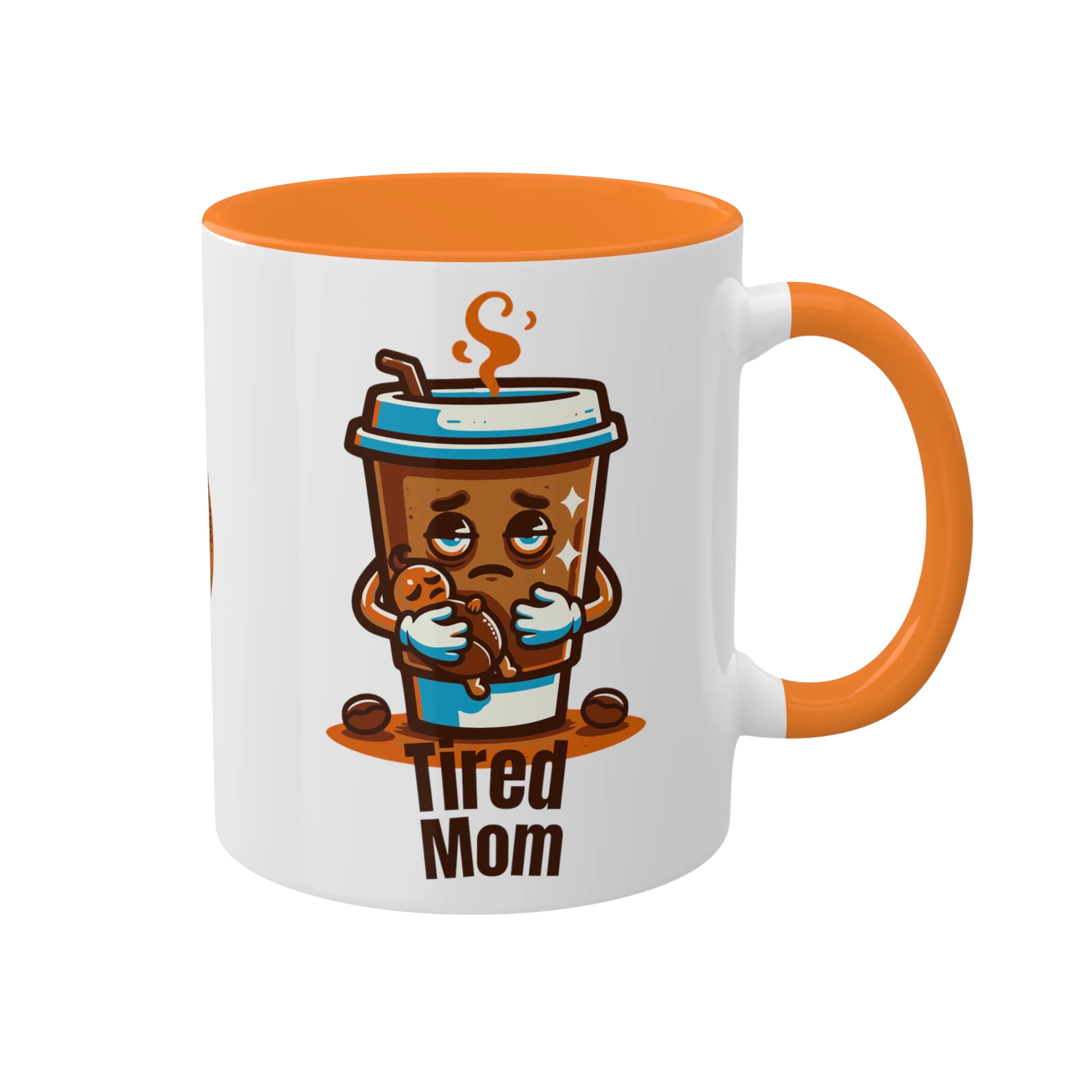 Printify Mug Tired Mom Coffee Mug - 11oz