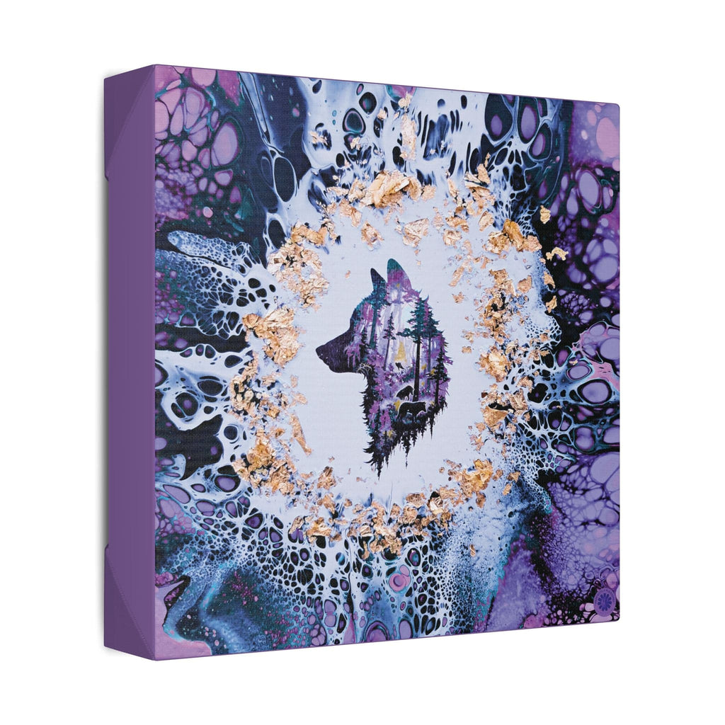 Printify Canvas Wolf Woods, Lavender, Satin Canvas, Stretched, 1.5"
