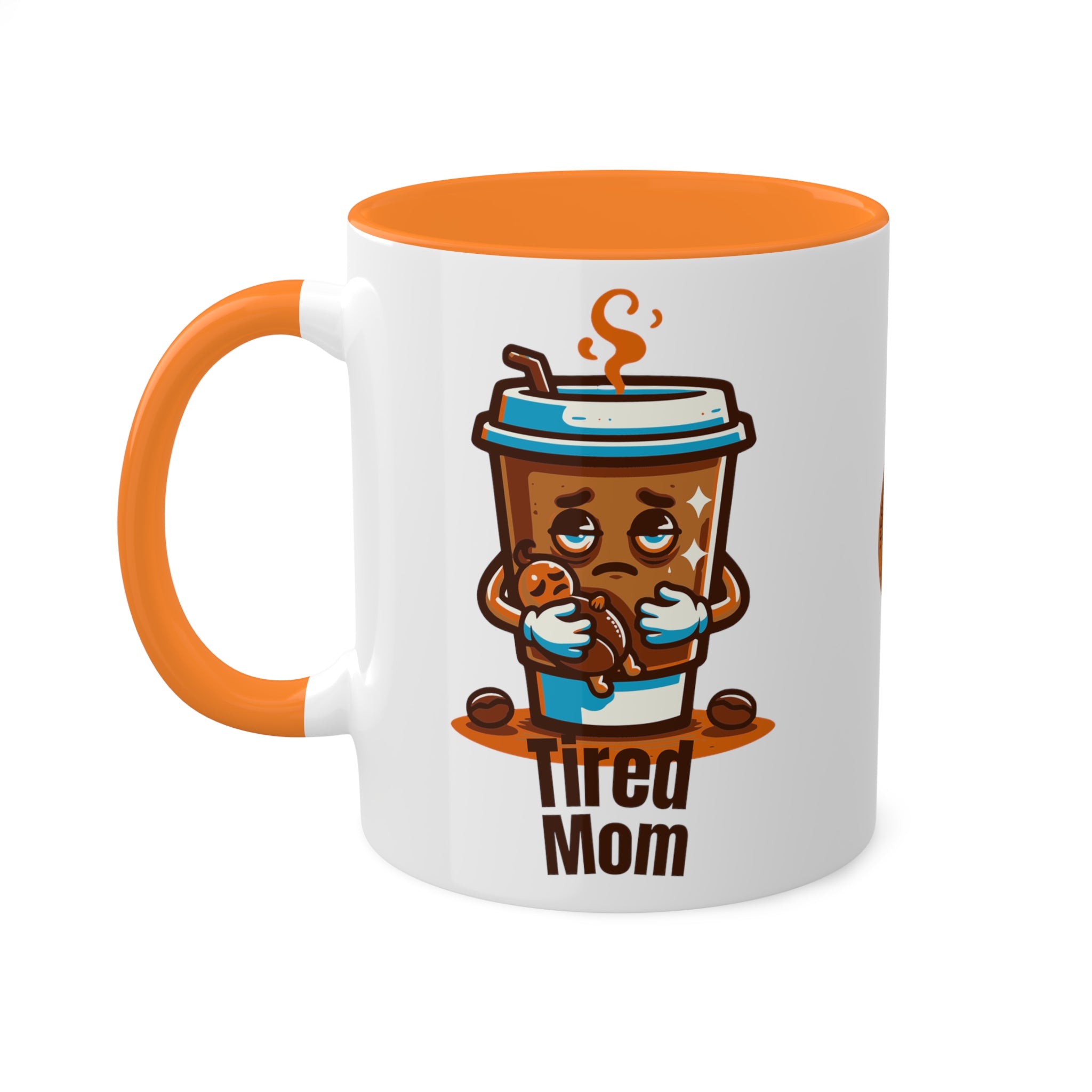 Printify Mug Tired Mom Coffee Mug - 11oz