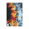 Printify Canvas 12″ x 18″ (Vertical) / 1.5" B&W Sunflower Satin Canvas, Stretched, 1.5"