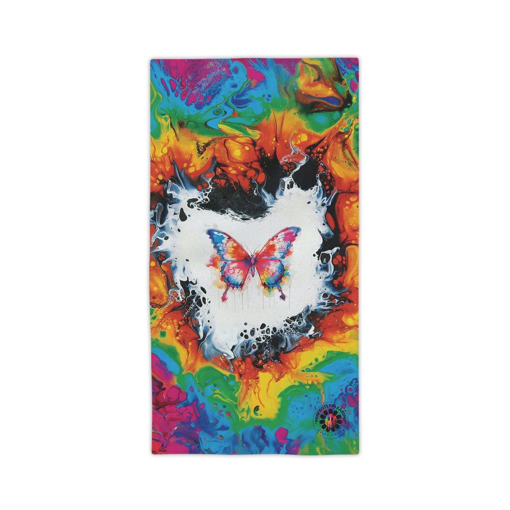 Rainbow Butterfly Beach Towel