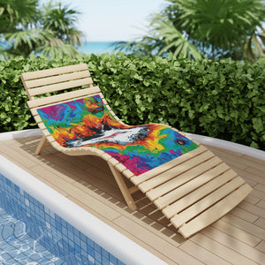 Rainbow Butterfly Beach Towel