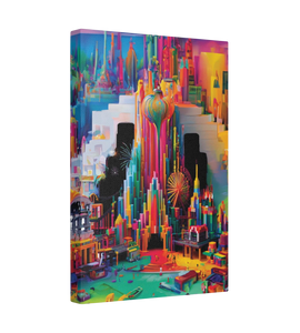 Lienzo satinado Pour Metropolis, estirado, 1,5