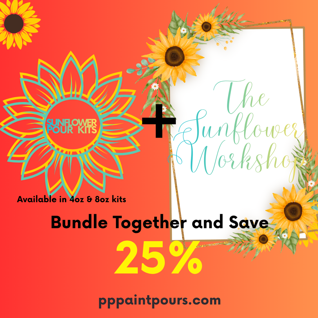pppaintpours Sunflower Pour Bundle