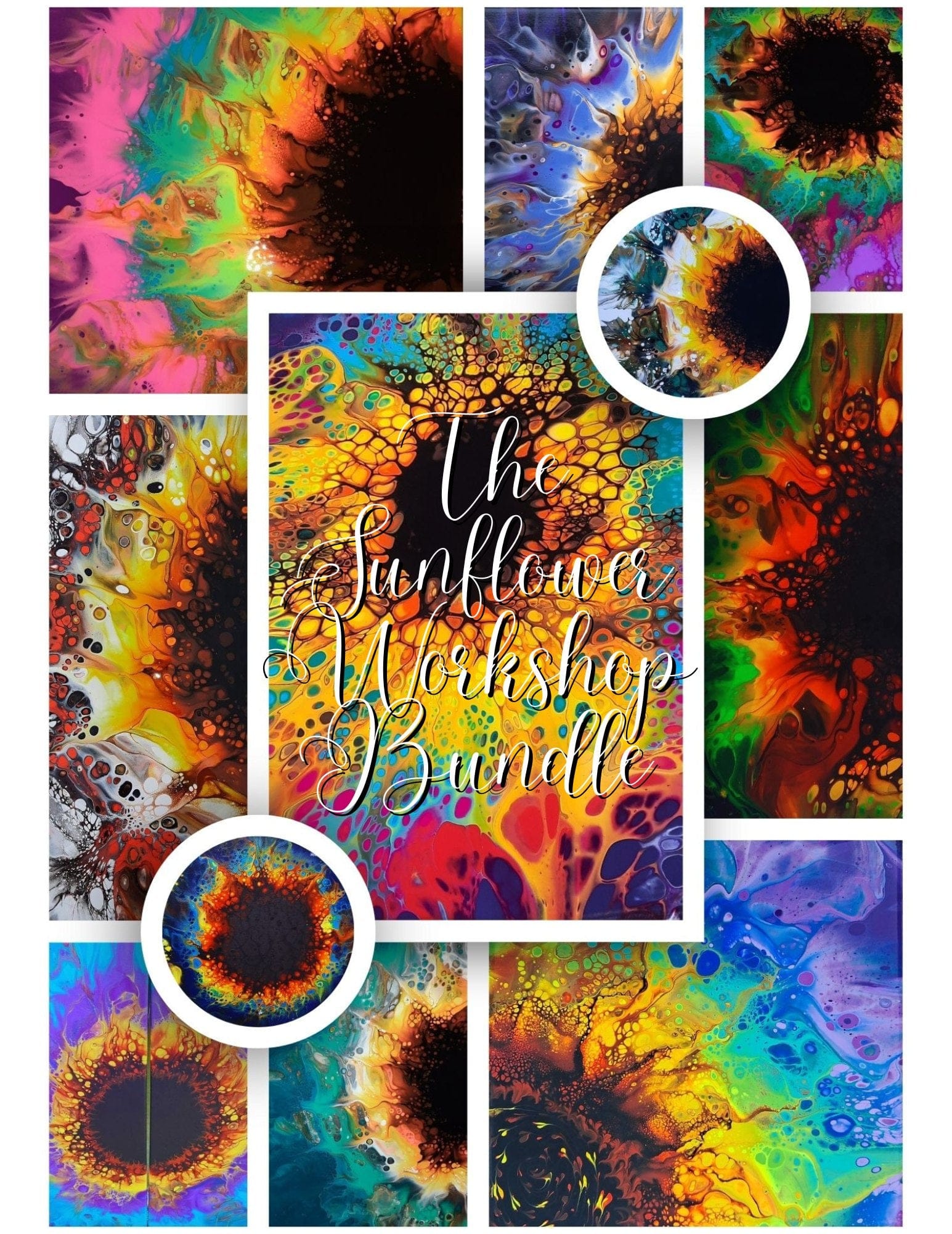 pppaintpours The Sunflower Workshop Bundle