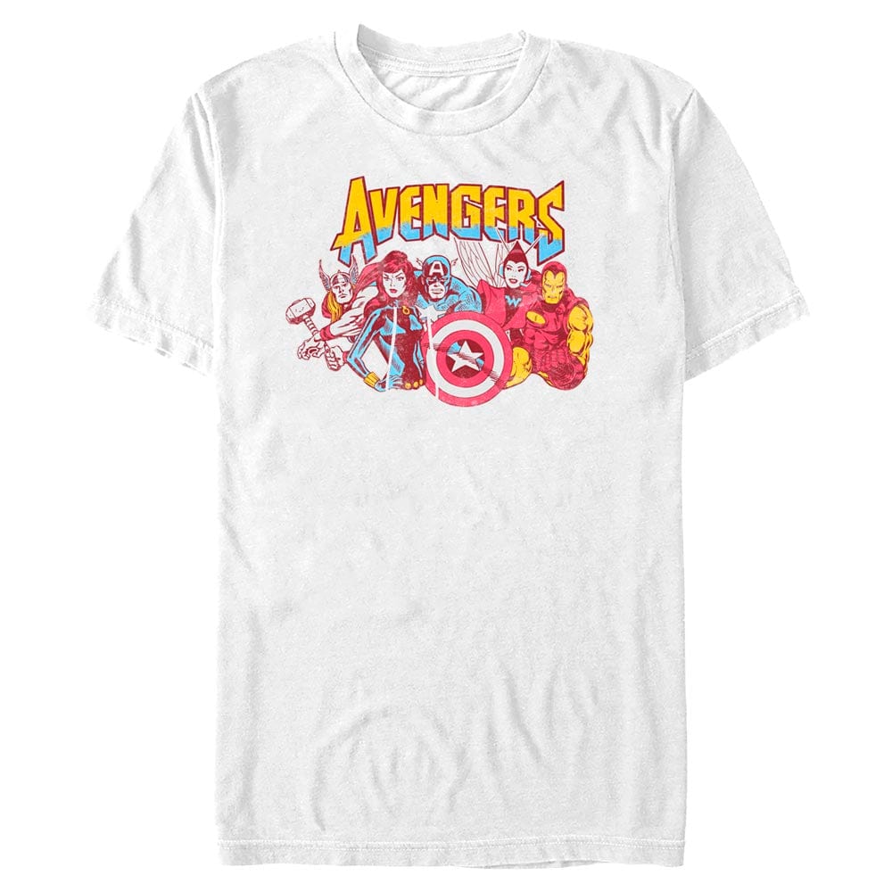 Marvel T-Shirt WHITE / 3XL Men's Marvel Avengers T-Shirt