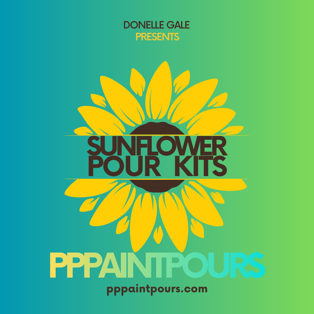pppaintpours Sunflower Pour Bundle