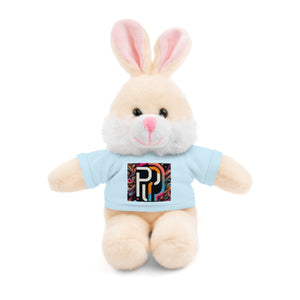 Printify Accessories Light Blue / Bunny / 8" Stuffed Animals with Tee