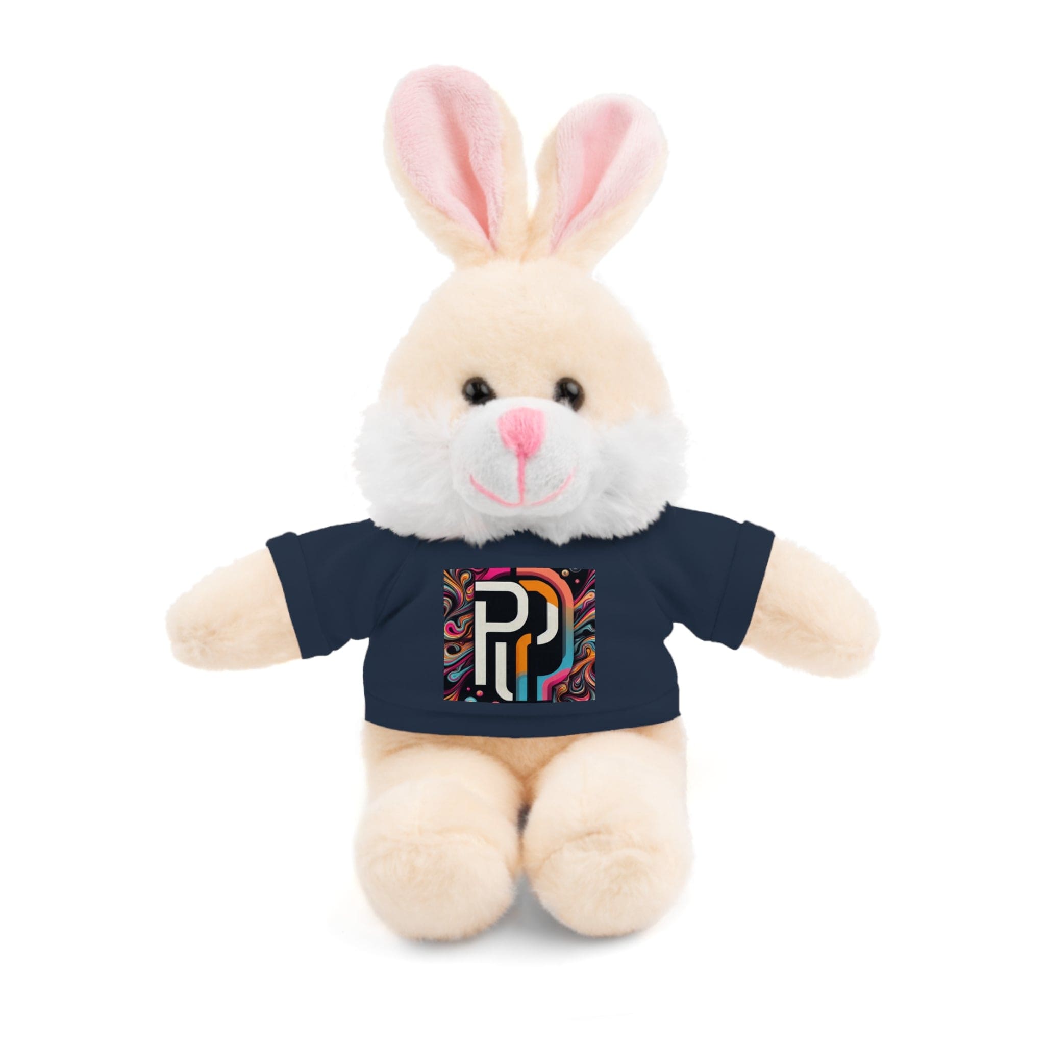 Printify Accessories Navy / Bunny / 8" Stuffed Animals with Tee