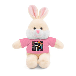 Printify Accessories Pink / Bunny / 8" Stuffed Animals with Tee