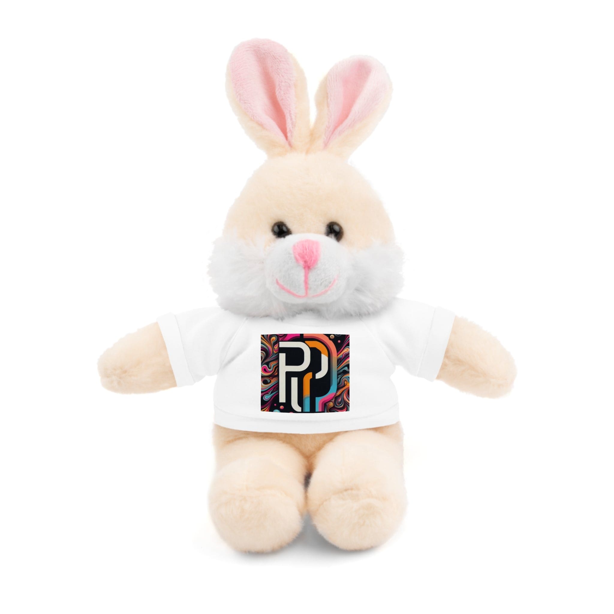 Printify Accessories White / Bunny / 8" Stuffed Animals with Tee