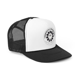 Printify Hats Black / One size SmileyFlower Trucker Cap