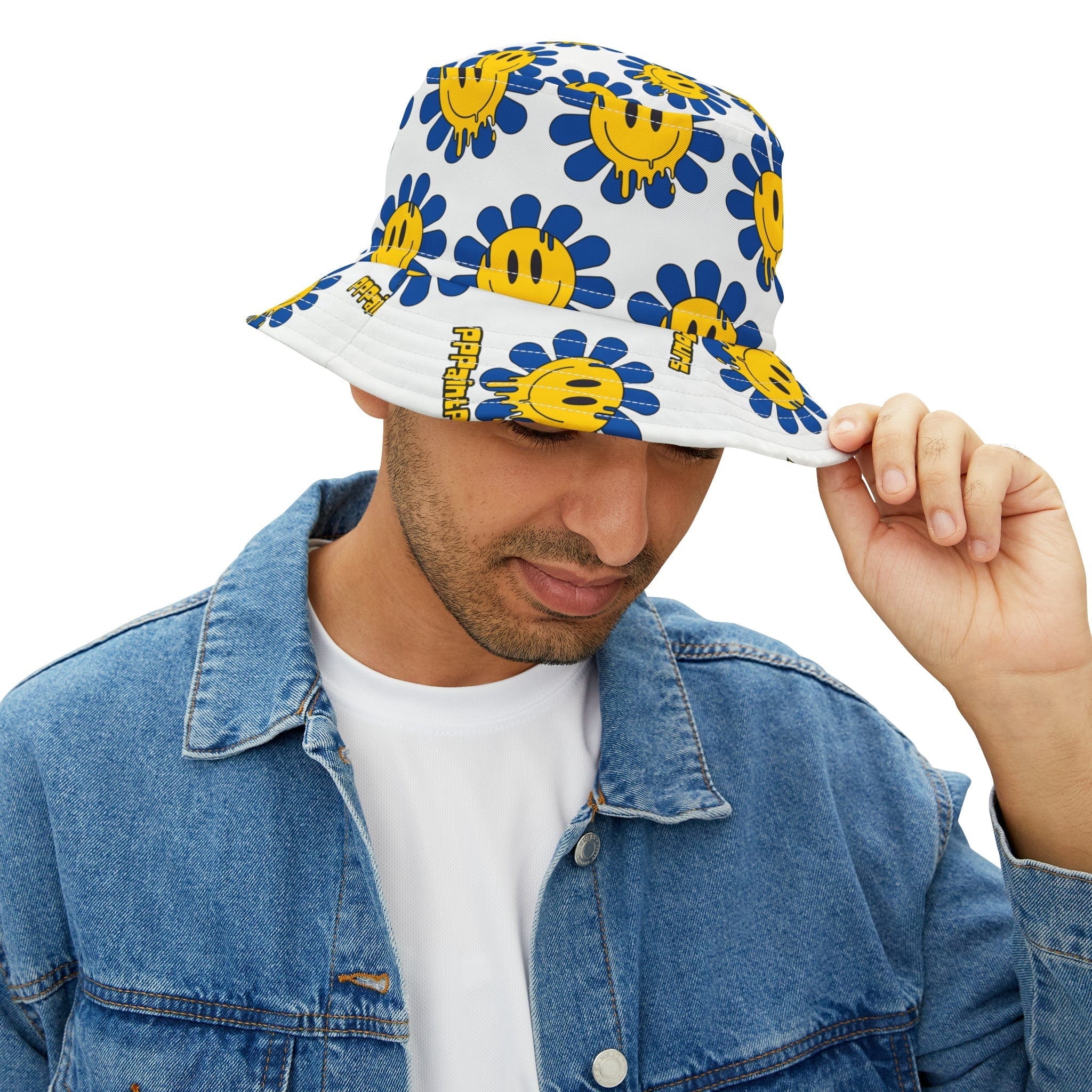 Printify Hats SmileyFlower Bucket Hat (AOP)