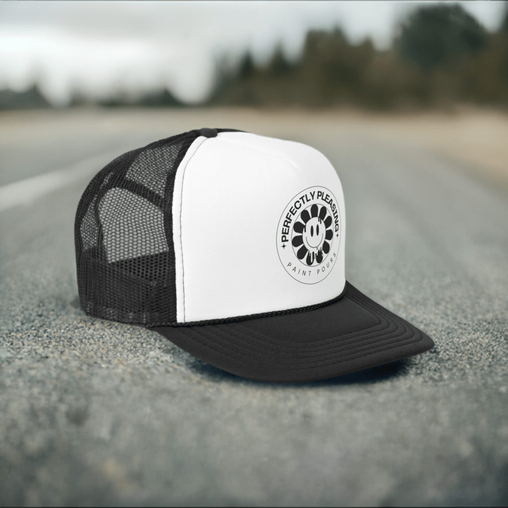 Printify Hats SmileyFlower Trucker Cap