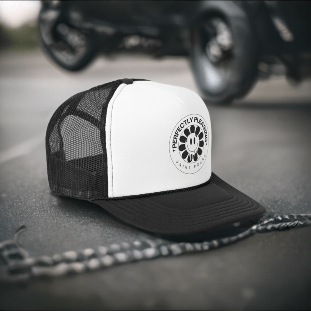 Printify Hats SmileyFlower Trucker Cap