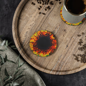 Printify Home Decor Sunflower Coasters