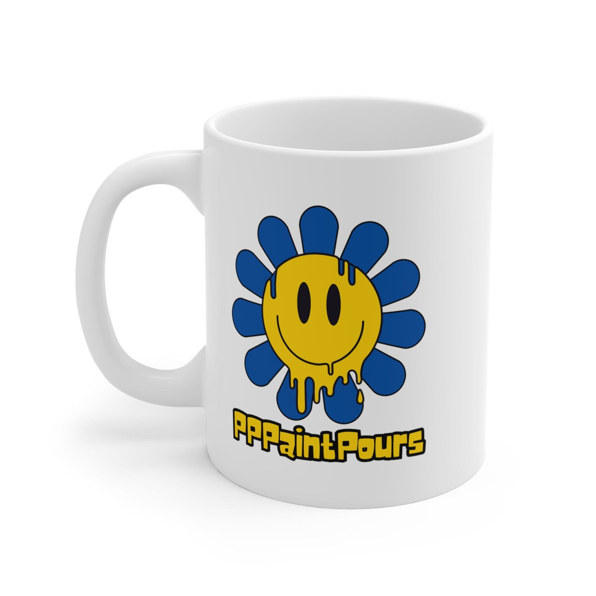 Printify Mug 11oz SmileyFlower Mug, 11oz