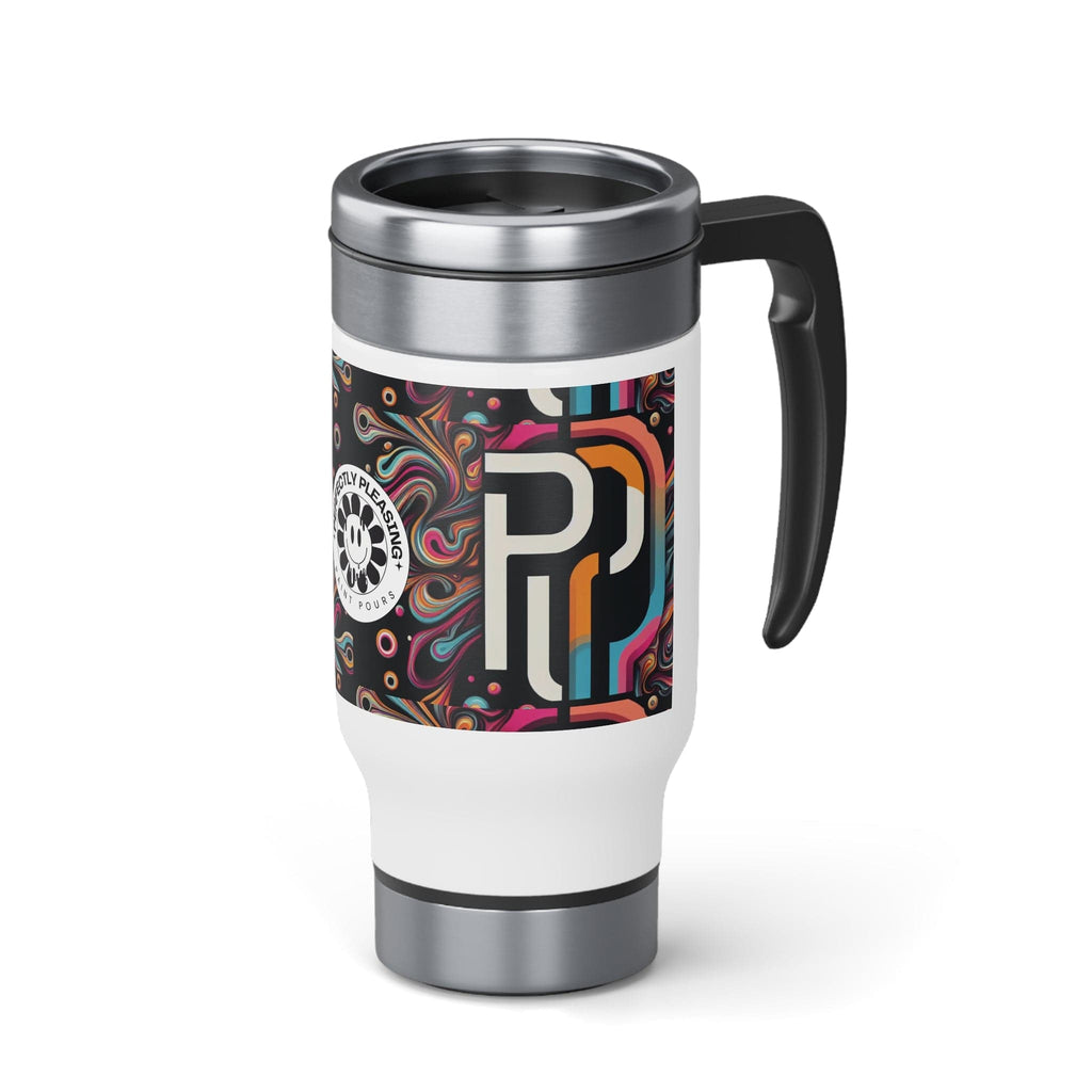 Printify Mug 14oz Stainless Steel Travel Mug with Handle, 14oz