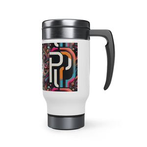 Printify Mug 14oz Stainless Steel Travel Mug with Handle, 14oz