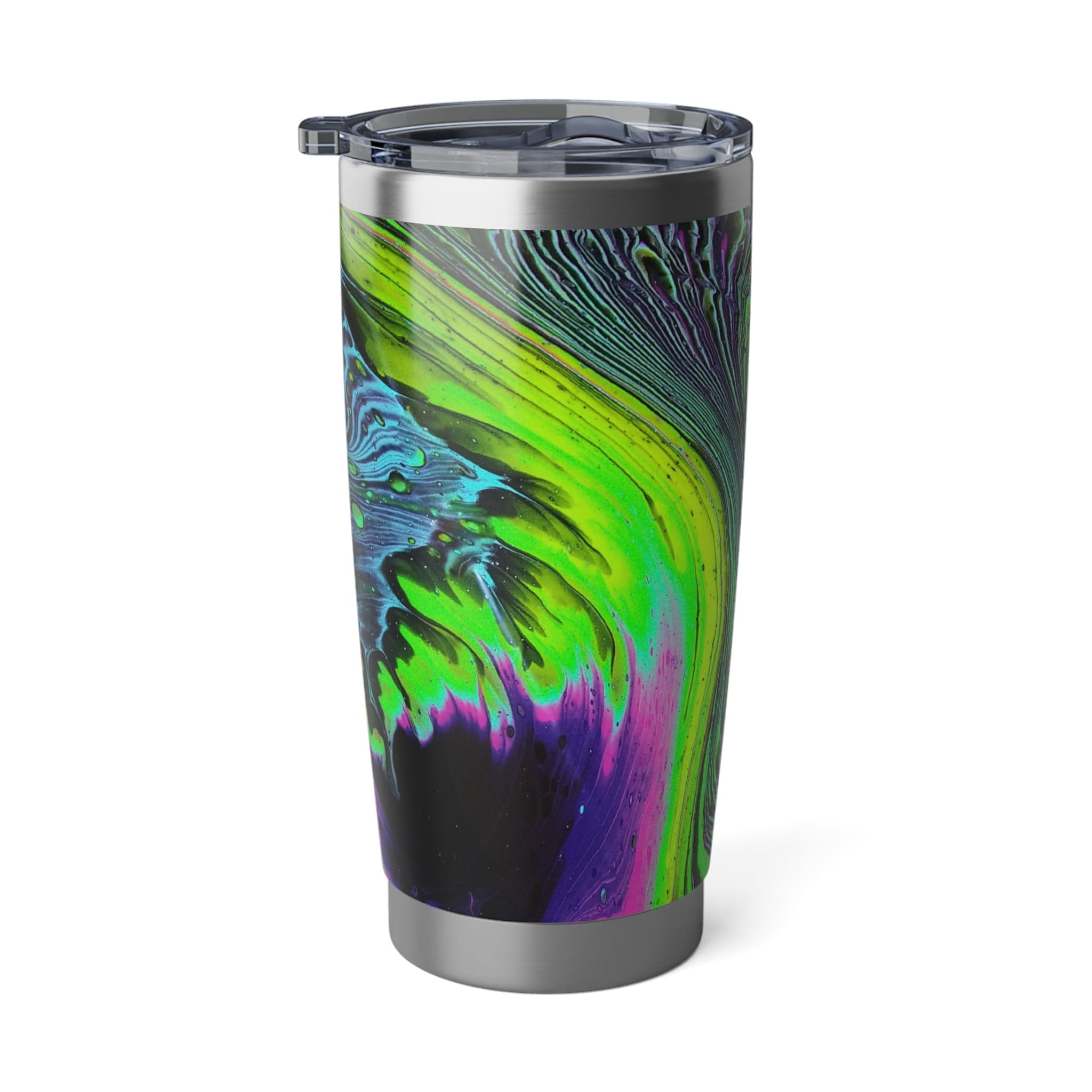 Printify Mug 20oz / Silver Atomic Waves 20oz Tumbler