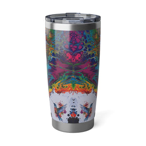 Printify Mug 20oz / Silver Rainbow Hummingbirds 20oz Tumbler