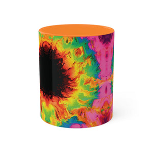 Printify Mug Rainbow Sunflower Colored Mug, 11oz