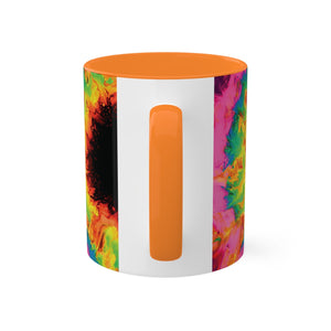 Printify Mug Rainbow Sunflower Colored Mug, 11oz