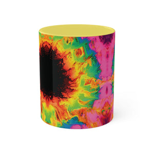 Printify Mug Rainbow Sunflower Colored Mug, 11oz